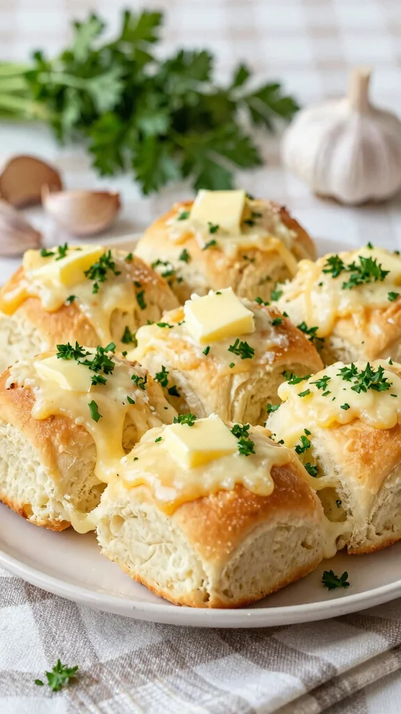 14 Homemade Dinner Rolls Recipes That Are Soft, Buttery, and Perfect for Any Meal - 2. Cheesy Garlic Dinner Rolls 1