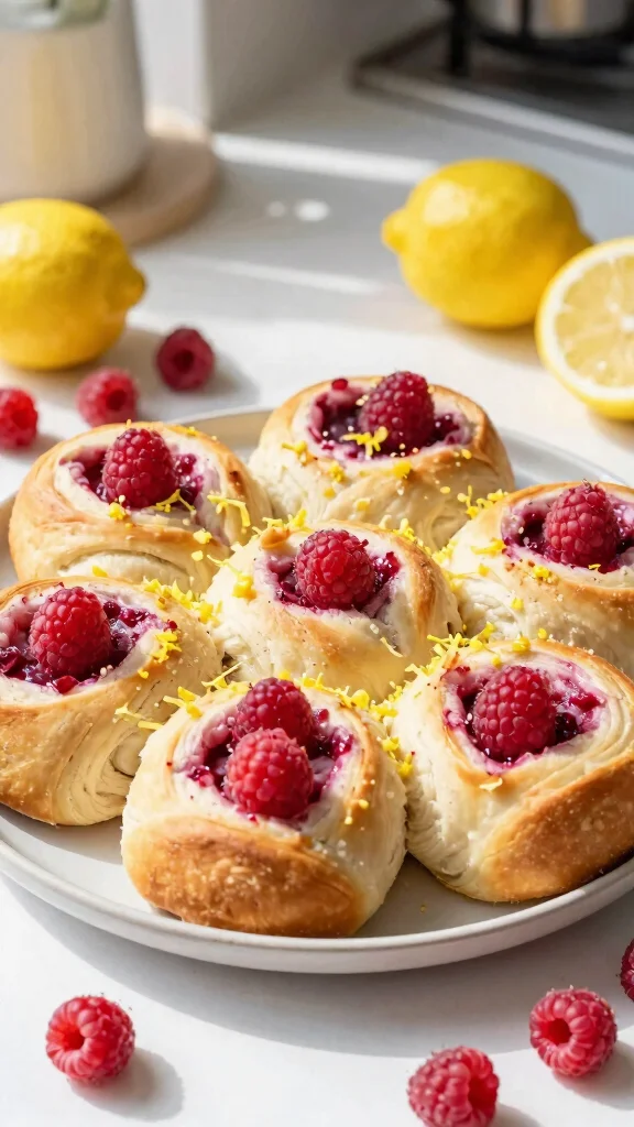 14 Sourdough Starter Cinnamon Rolls Recipes for Soft, Tangy, Homemade Goodness - 12. Raspberry Lemon Sourdough Rolls 1