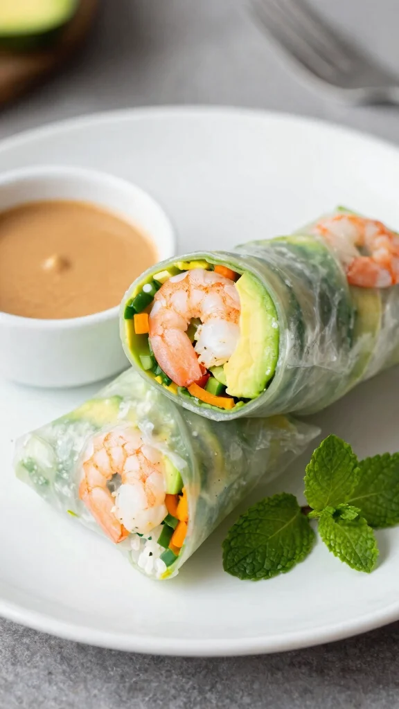 14 Vietnamese Rice Paper Rolls Recipes That Are Fresh, Healthy, and Full of Flavor - 1. Classic Shrimp and Avocado Rice Paper Rolls 1