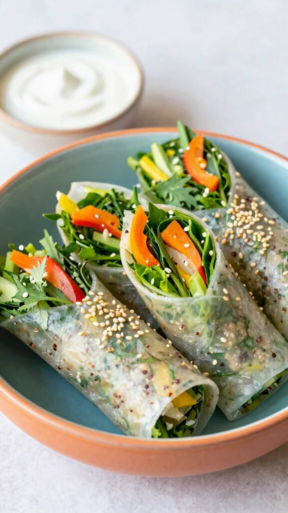 14 Vietnamese Rice Paper Rolls Recipes That Are Fresh, Healthy, and Full of Flavor - 10. Herb and Quinoa Rice Paper Rolls 1