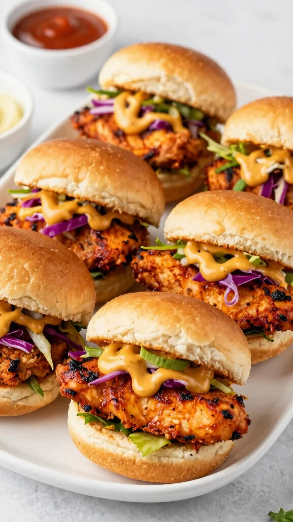 15 Burger Sliders Recipes with Hawaiian Rolls for Juicy, Cheesy, Crowd-Pleasing Bites - 3. Spicy Chicken Sliders 1