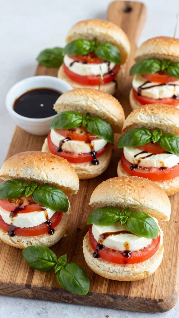 15 Burger Sliders Recipes with Hawaiian Rolls for Juicy, Cheesy, Crowd-Pleasing Bites - 4. Caprese Sliders 1