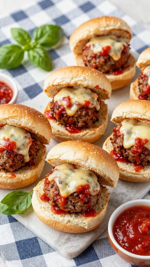 15 Burger Sliders Recipes with Hawaiian Rolls for Juicy, Cheesy, Crowd-Pleasing Bites - 5. Meatball Sliders 1