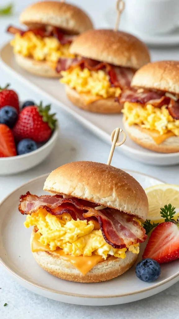 15 Burger Sliders Recipes with Hawaiian Rolls for Juicy, Cheesy, Crowd-Pleasing Bites - 6. Breakfast Sliders 1