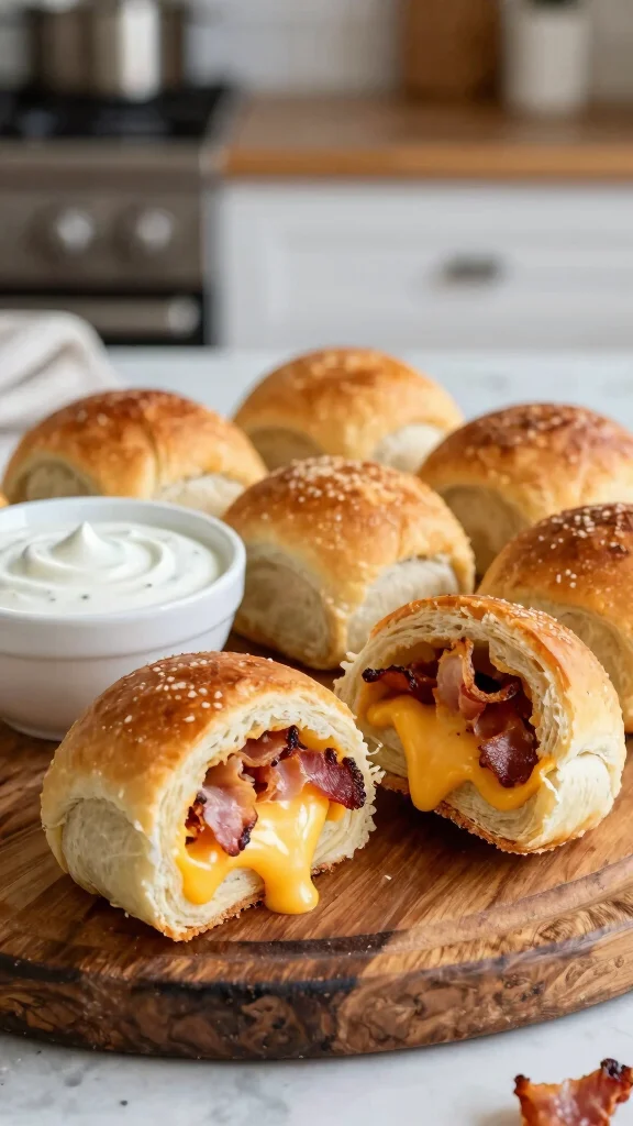 15 Easy Yeast Rolls Recipes for Soft, Fluffy, Homemade Bread Everyone Will Love - 10. Bacon and Cheese Rolls 1