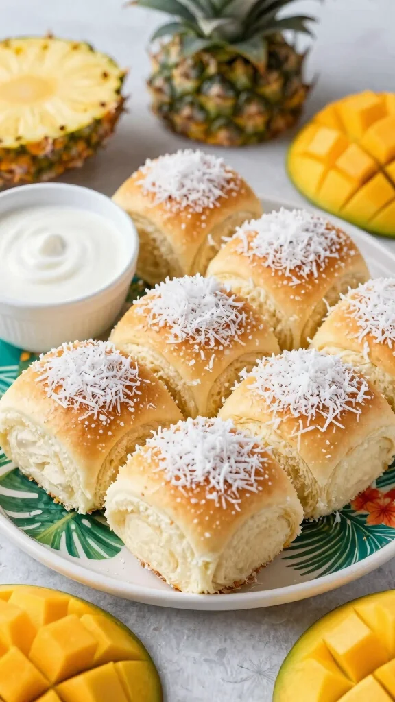 15 Easy Yeast Rolls Recipes for Soft, Fluffy, Homemade Bread Everyone Will Love - 12. Coconut Bread Rolls 1