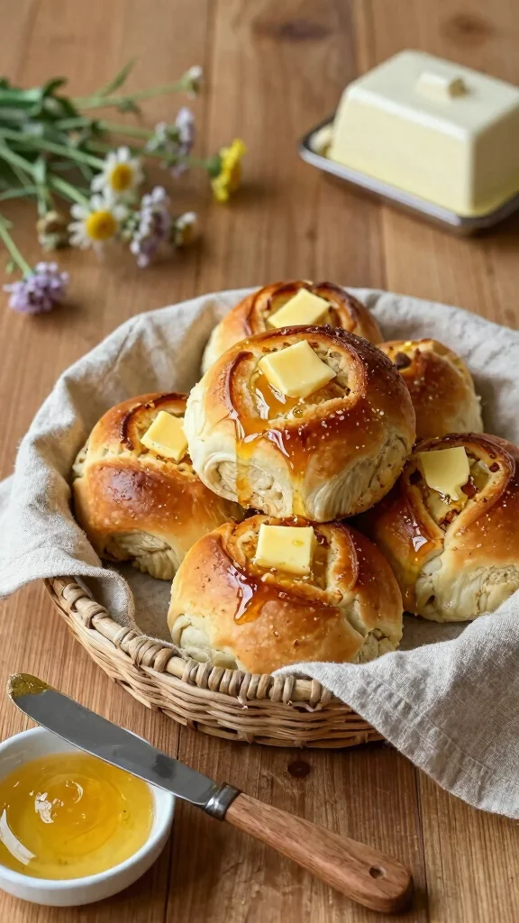 15 Easy Yeast Rolls Recipes for Soft, Fluffy, Homemade Bread Everyone Will Love - 2. Honey Butter Yeast Rolls 1