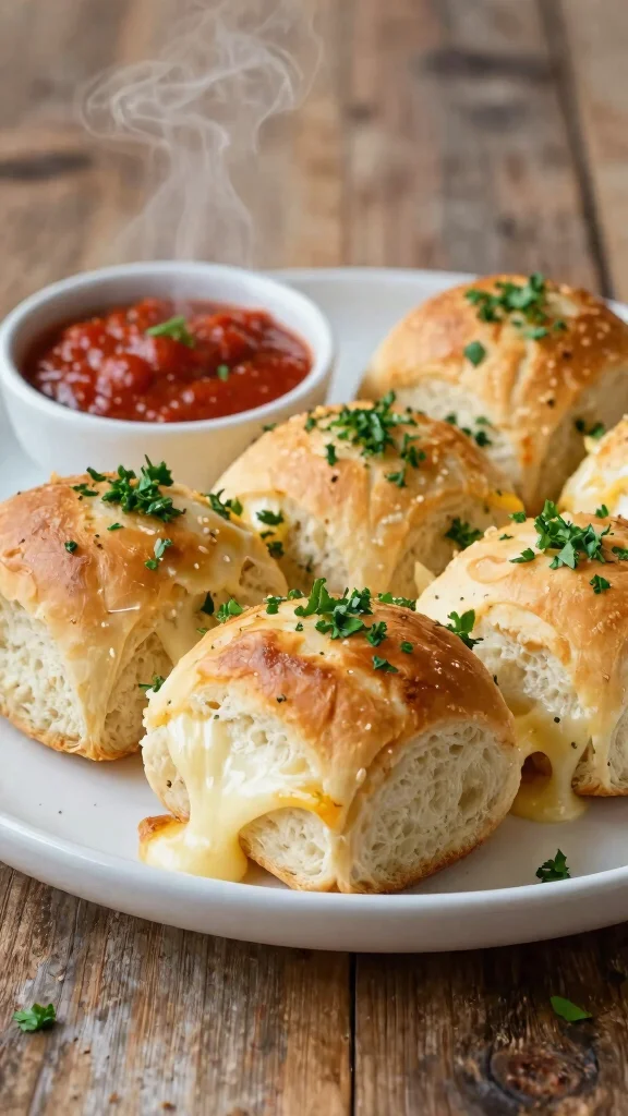 15 Easy Yeast Rolls Recipes for Soft, Fluffy, Homemade Bread Everyone Will Love - 3. Cheesy Garlic Bread Rolls 1