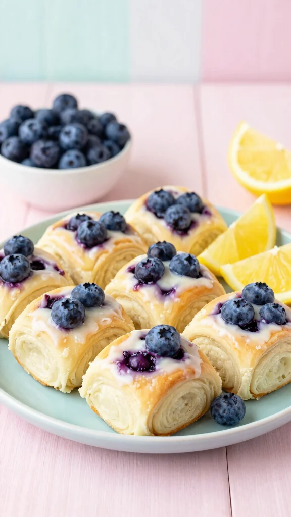 15 Easy Yeast Rolls Recipes for Soft, Fluffy, Homemade Bread Everyone Will Love - 9. Blueberry Lemon Rolls 1
