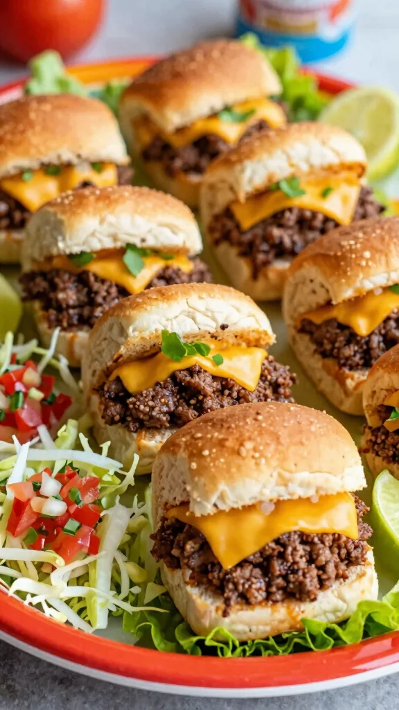 15 Slider Recipes with Hawaiian Rolls That Are Ideal for Parties and Easy Dinners - 13. Taco Sliders 1