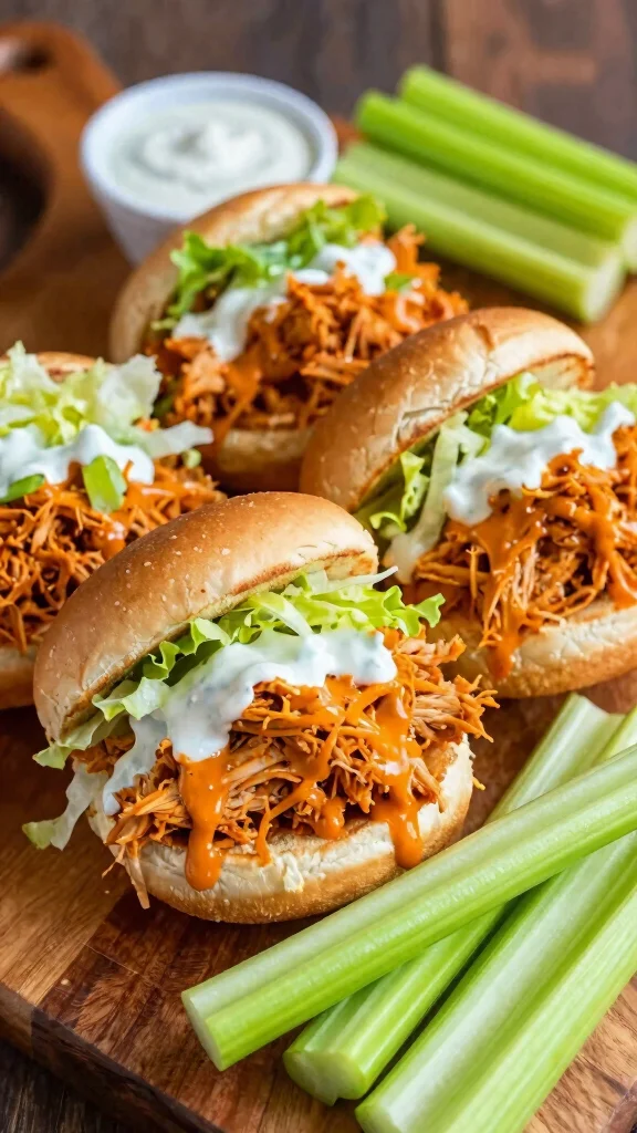 15 Slider Recipes with Hawaiian Rolls That Are Ideal for Parties and Easy Dinners - 5. Buffalo Chicken Sliders 1