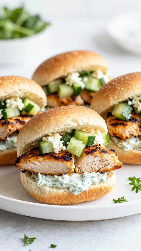 15 Slider Recipes with Hawaiian Rolls That Are Ideal for Parties and Easy Dinners - 6. Greek Chicken Sliders 1