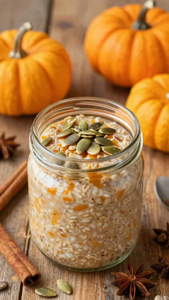 17 Blended Overnight Oats Healthy Recipes - Nutritious and Quick Breakfasts - 8. Pumpkin Spice Everything 1