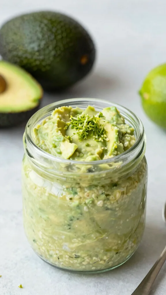 17 Blended Overnight Oats Healthy Recipes - Nutritious and Quick Breakfasts - 9. Silky Smooth Avocado Oats 1