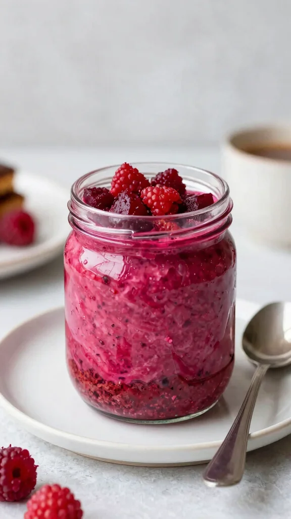 17 Carrot Cake Overnight Oats Recipes - Sweet and Protein-Packed Breakfasts - 11. Red Velvet Carrot Cake Overnight Oats 1