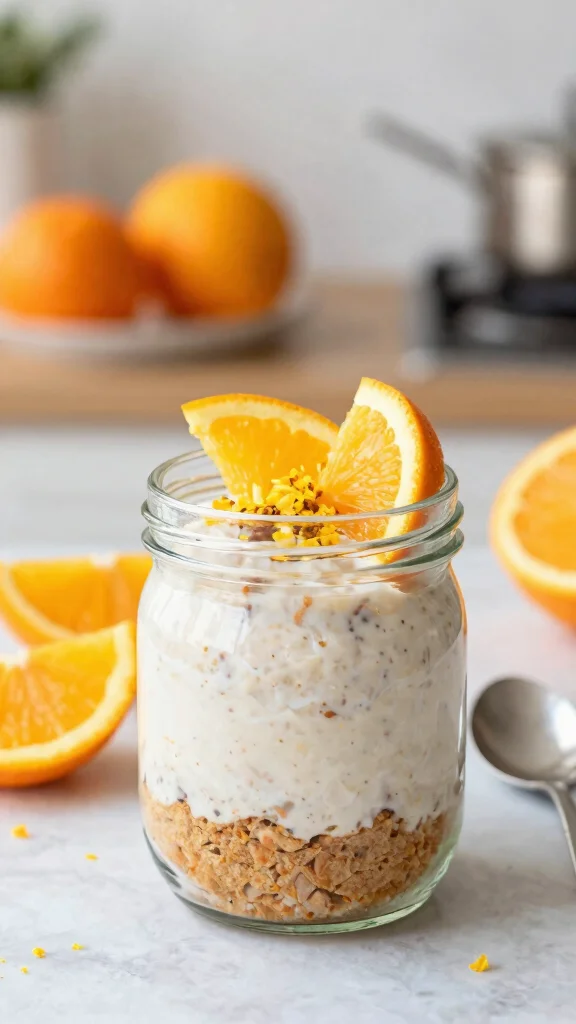 17 Carrot Cake Overnight Oats Recipes - Sweet and Protein-Packed Breakfasts - 14. Citrus Carrot Cake Overnight Oats 1
