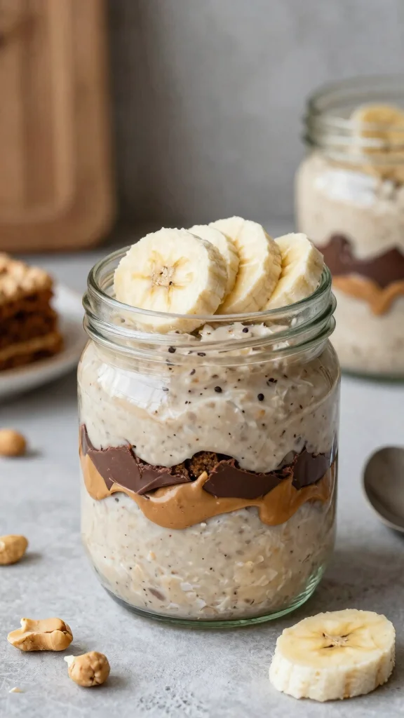 17 Carrot Cake Overnight Oats Recipes - Sweet and Protein-Packed Breakfasts - 17. Peanut Butter Cup Carrot Cake Overnight Oats 1