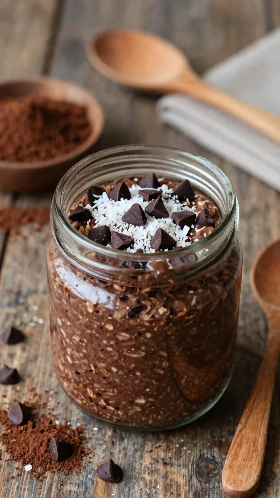 17 Carrot Cake Overnight Oats Recipes - Sweet and Protein-Packed Breakfasts - 8. Chocolate Carrot Cake Overnight Oats 1