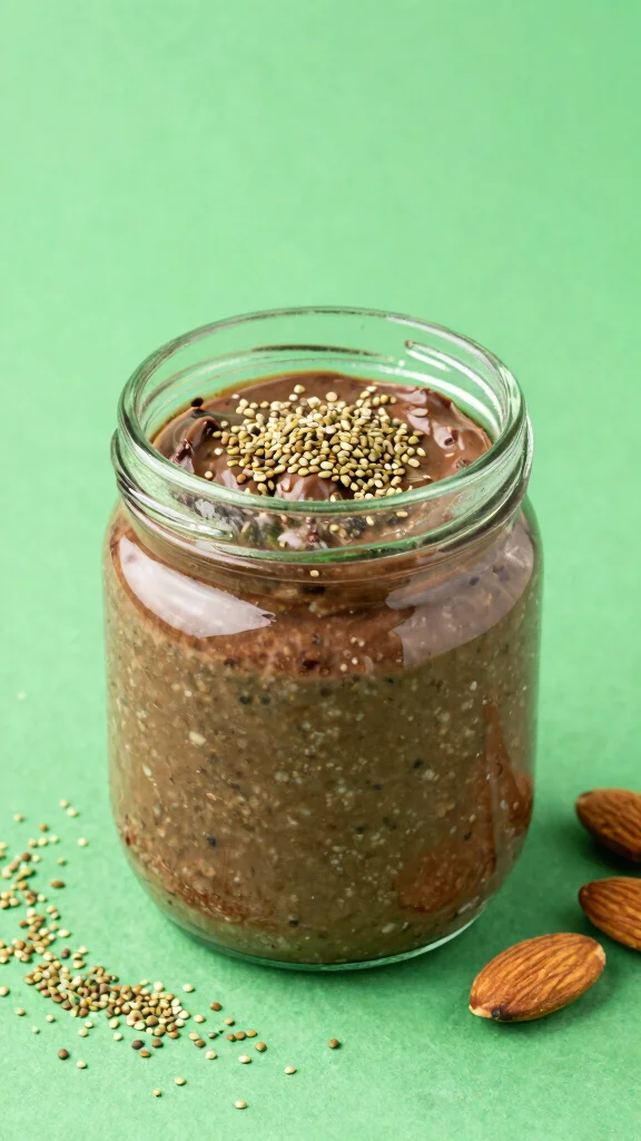 17 Chocolate Peanut Butter Overnight Oats Recipes - Sweet and Protein-Packed Breakfasts - 11. Chocolate Peanut Butter Overnight Oats with Hemp Seeds 1