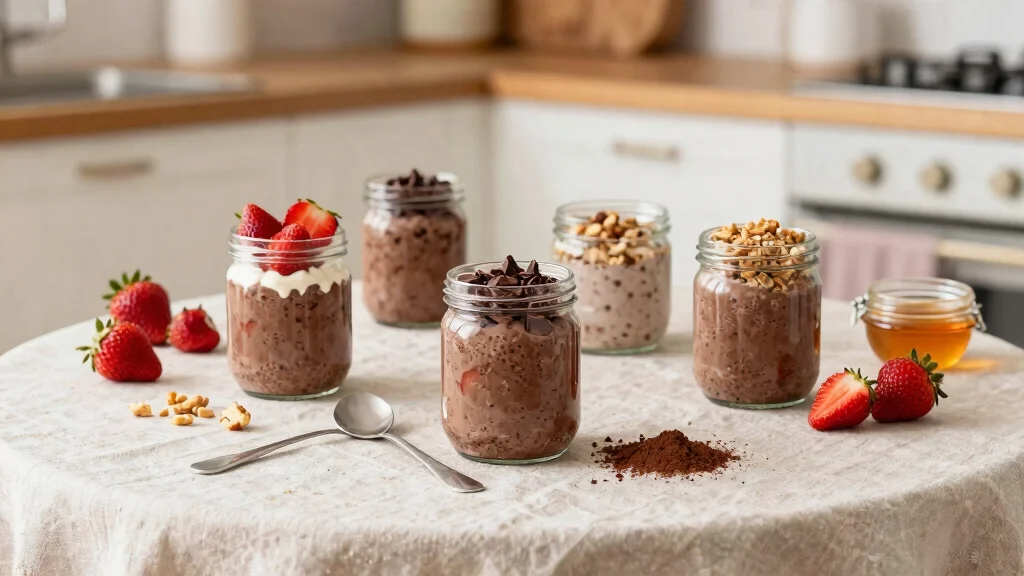 17 Chocolate Strawberry Overnight Oats Recipes - Sweet and Protein-Packed Breakfasts