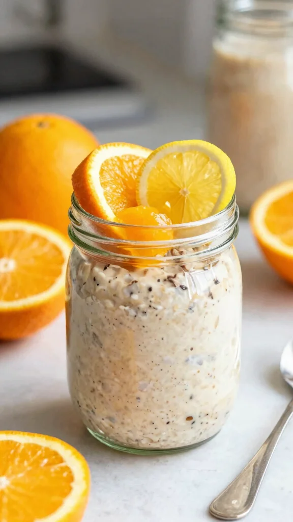 17 Easy Overnight Oats Recipes - Quick, Healthy, and Protein-Packed Meals - 16. Zesty Citrus Overnight Oats 1