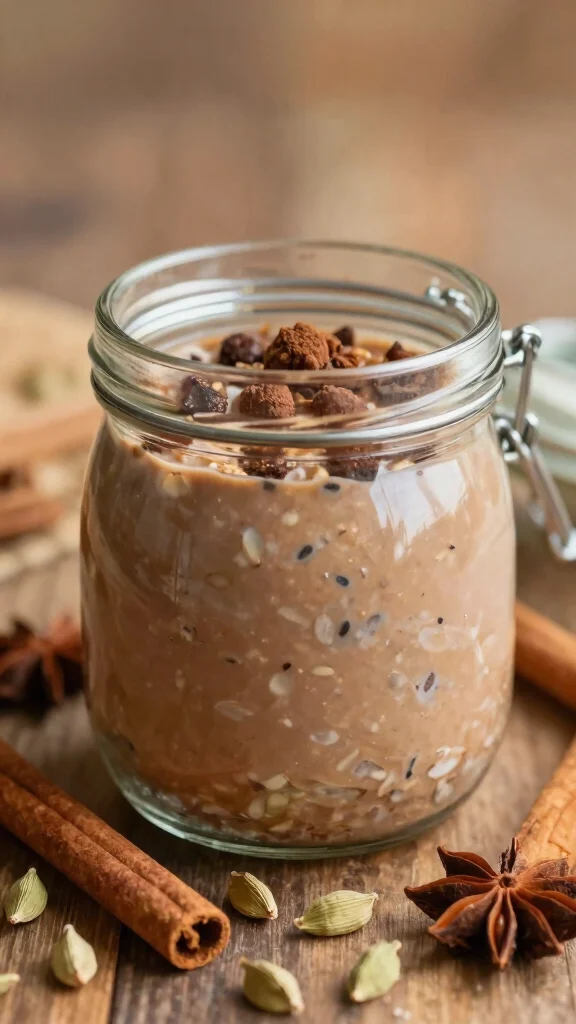 17 Easy Overnight Oats Recipes - Quick, Healthy, and Protein-Packed Meals - 17. Spiced Chai Overnight Oats 1