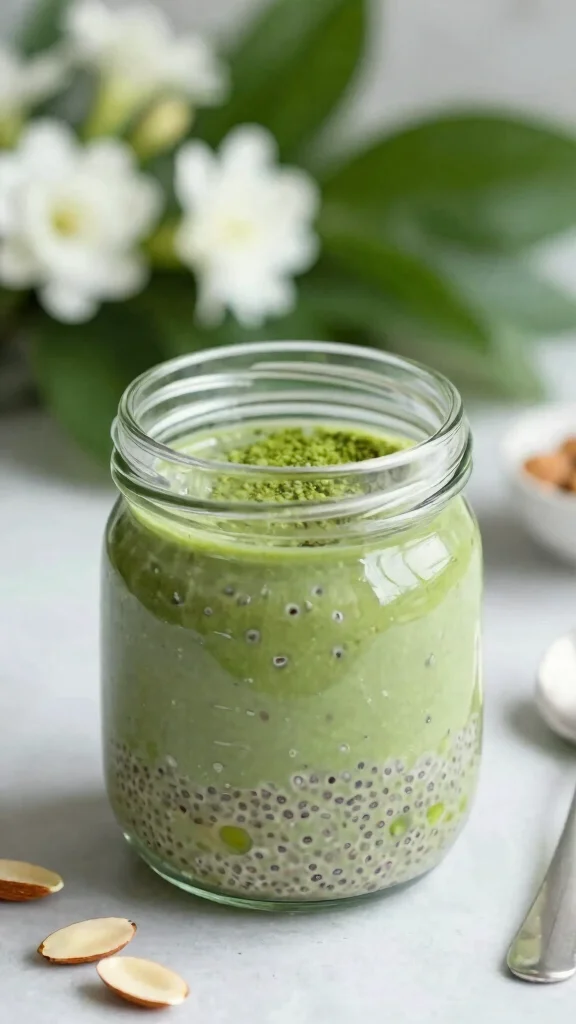 17 Easy Overnight Oats Recipes - Quick, Healthy, and Protein-Packed Meals - 6. Matcha Chia Overnight Oats 1