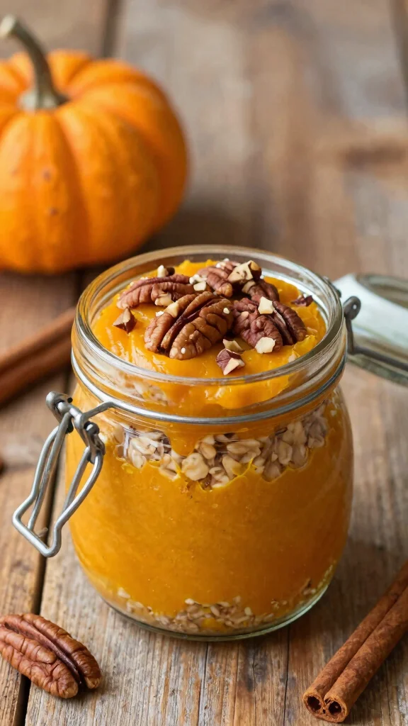 17 Easy Overnight Oats Recipes - Quick, Healthy, and Protein-Packed Meals - 8. Pumpkin Spice Overnight Oats 1