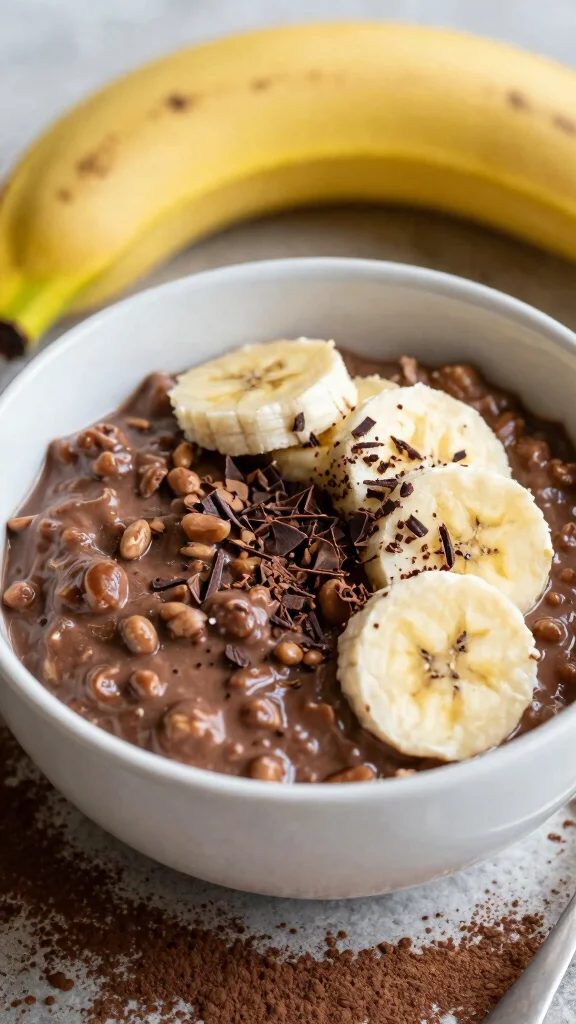 17 Low-Calorie Overnight Oats Recipes Under 200 Calories - Healthy and Filling Breakfasts - 3. Chocolate Banana Overnight Oats 1
