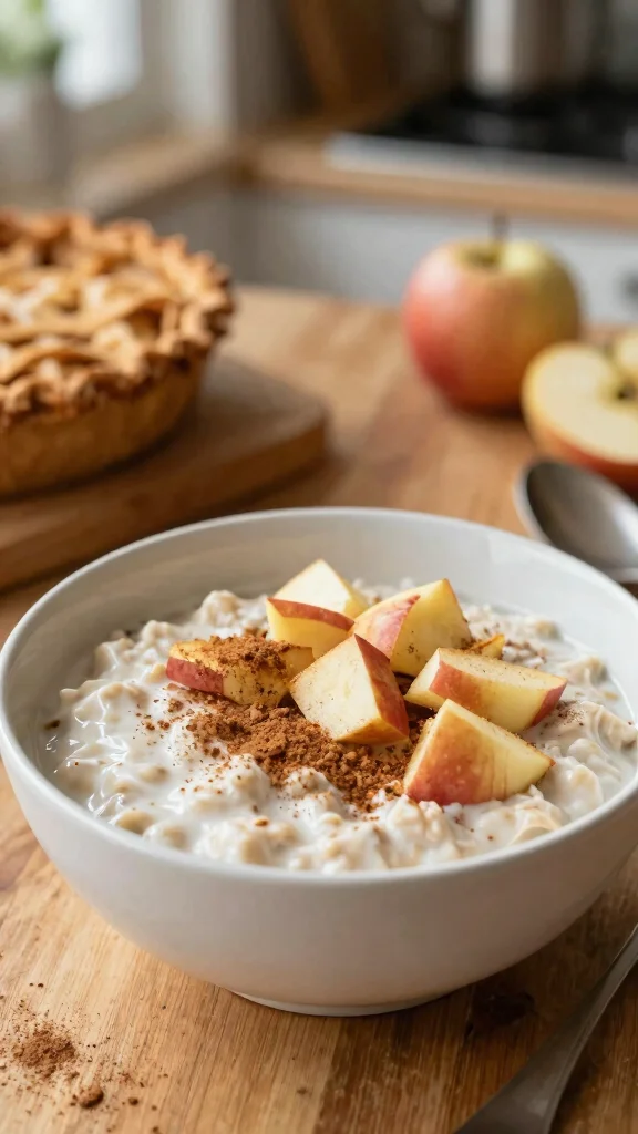 17 Low-Calorie Overnight Oats Recipes Under 200 Calories - Healthy and Filling Breakfasts - 6. Cinnamon Apple Pie Overnight Oats 1