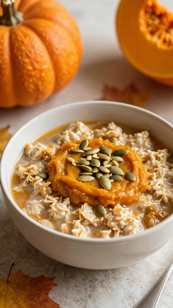 17 Low-Calorie Overnight Oats Recipes Under 200 Calories - Healthy and Filling Breakfasts - 8. Pumpkin Spice Overnight Oats 1