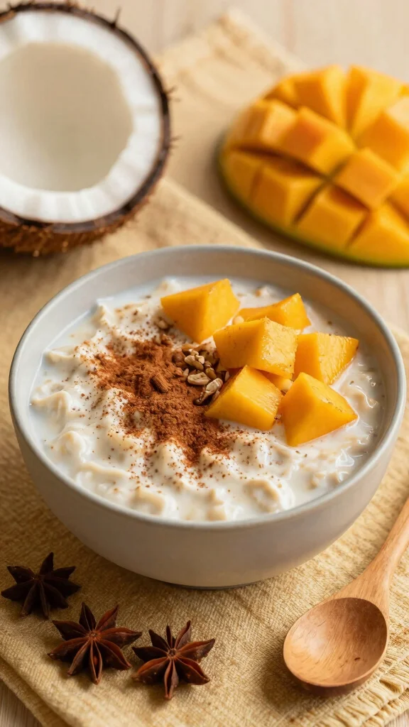 17 Mango Coconut Overnight Oats Recipes - Tropical, Healthy, and Protein-Packed Breakfasts - 11. Spiced Mango Coconut Overnight Oats 1