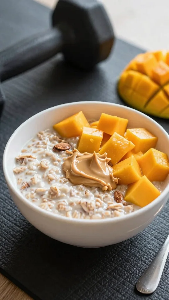 17 Mango Coconut Overnight Oats Recipes - Tropical, Healthy, and Protein-Packed Breakfasts - 3. Mango Coconut Protein Power Oats 1