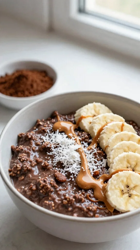 17 Overnight Oats Recipes with Coconut Milk - Healthy and Easy Breakfasts - 2. Chocolate Coconut Delight 1