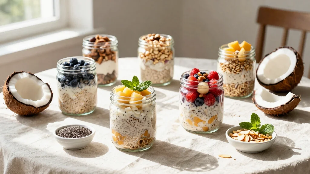 17 Overnight Oats Recipes with Coconut Milk - Healthy and Easy Breakfasts