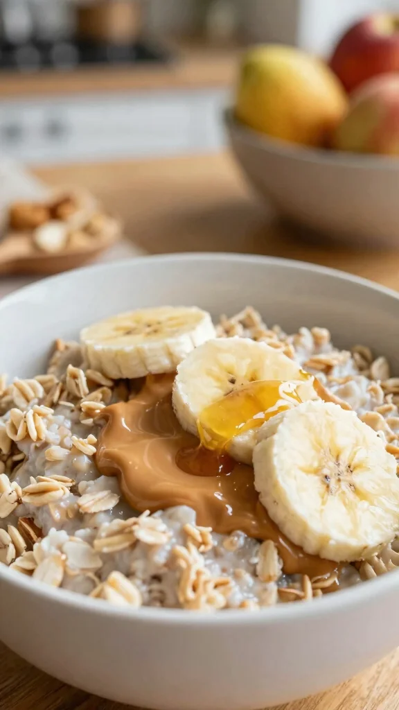 17 Overnight Oats with Peanut Butter Recipes - Creamy and Healthy Breakfasts - 1. Classic Peanut Butter Banana Oats 1