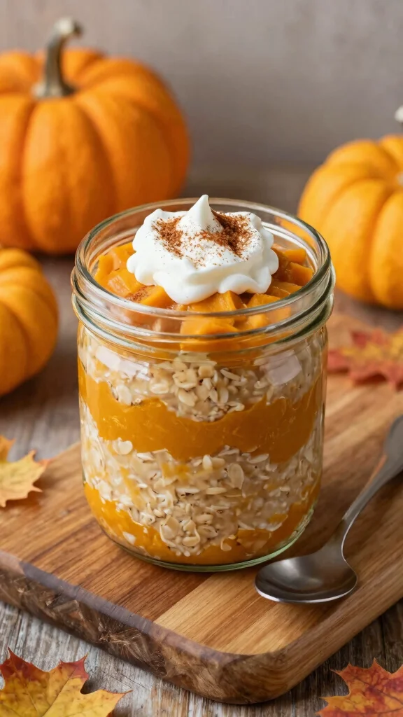 17 Pumpkin Pie Overnight Oats Recipes - Sweet and Healthy Breakfasts - 1. Classic Pumpkin Pie Overnight Oats 1