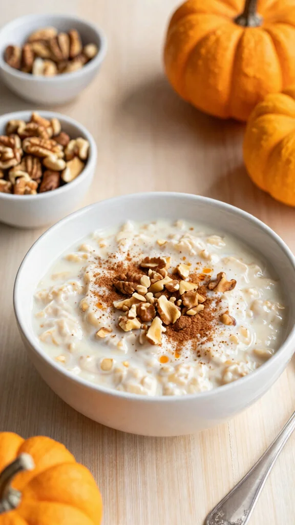 17 Pumpkin Pie Overnight Oats Recipes - Sweet and Healthy Breakfasts - 17. Pumpkin Pie Overnight Oats with Nut Milk 1