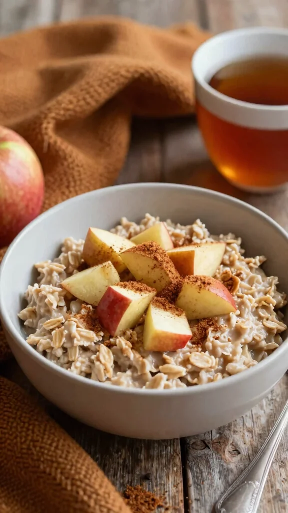 17 Rolled Oats Breakfast Recipes - Nutritious and Delicious Morning Meals - 5. Apple Cinnamon Oatmeal 1
