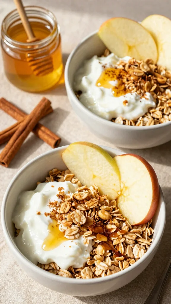 18 Apple Cinnamon Overnight Oats Recipes - Naturally Sweet and Healthy Breakfasts - 4. Apple Cinnamon Oats with Greek Yogurt 1