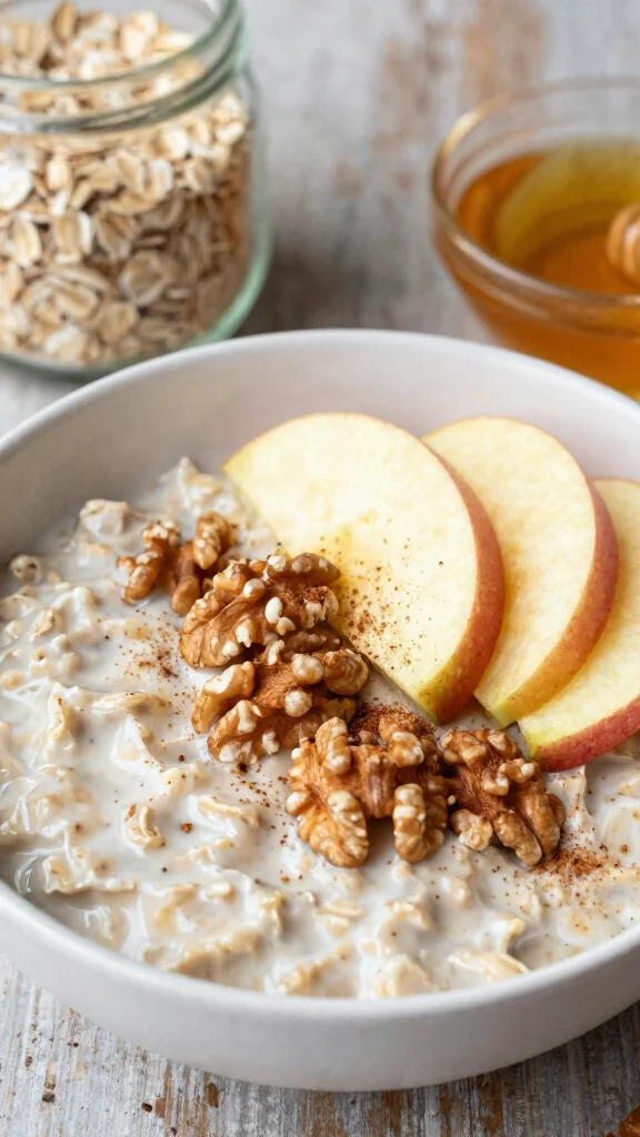 18 Apple Pie Overnight Oats Healthy Recipes - Sweet and Protein-Rich Breakfasts - 1. Classic Apple Pie Overnight Oats 1