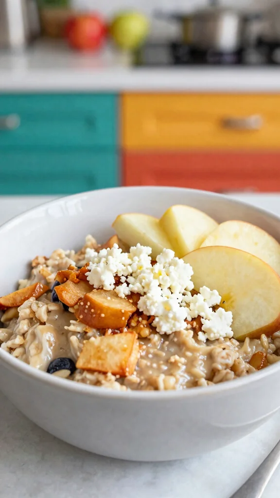 18 Apple Pie Overnight Oats Healthy Recipes - Sweet and Protein-Rich Breakfasts - 14. Savory Apple Pie Overnight Oats 1