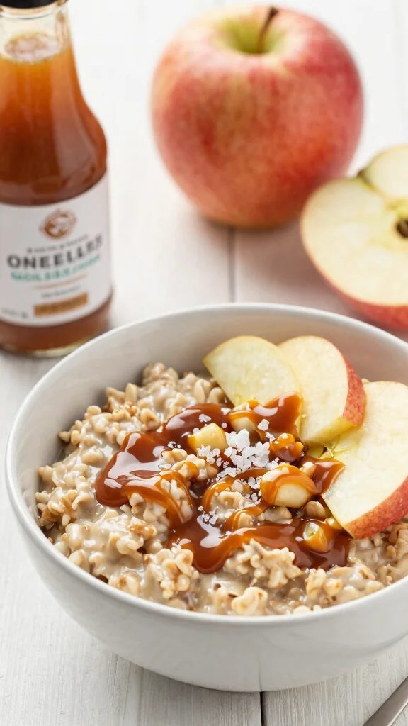 18 Apple Pie Overnight Oats Healthy Recipes - Sweet and Protein-Rich Breakfasts - 3. Caramel Apple Pie Overnight Oats 1