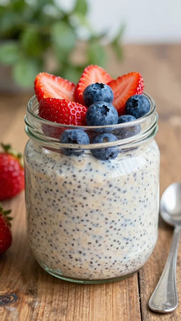 18 Best Overnight Oats Recipes - Delicious and Healthy Breakfast Ideas - 1. Classic Chia Seed Overnight Oats 1