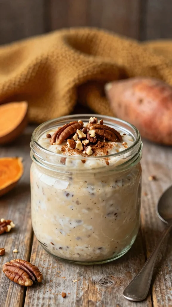 18 Best Overnight Oats Recipes - Delicious and Healthy Breakfast Ideas - 18. Sweet Potato Pie Overnight Oats 1
