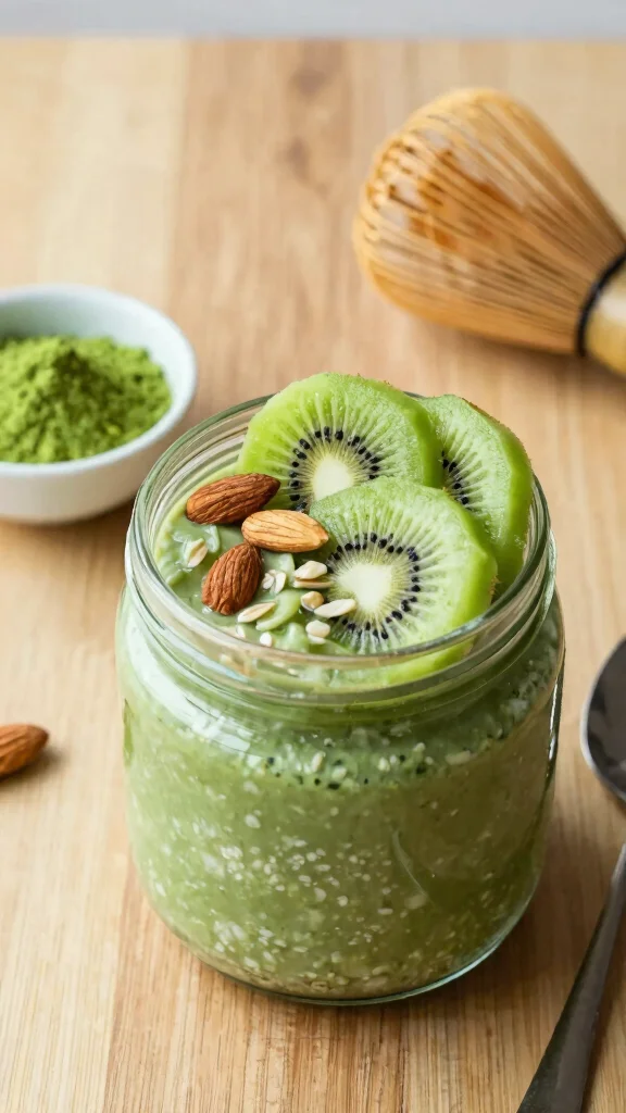 18 Best Overnight Oats Recipes - Delicious and Healthy Breakfast Ideas - 7. Matcha Green Tea Overnight Oats 1