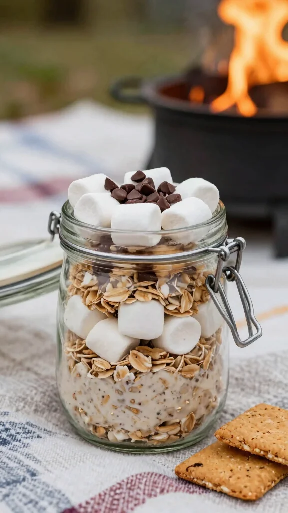 18 Best Overnight Oats Recipes - Delicious and Healthy Breakfast Ideas - 8. S'mores Overnight Oats 1