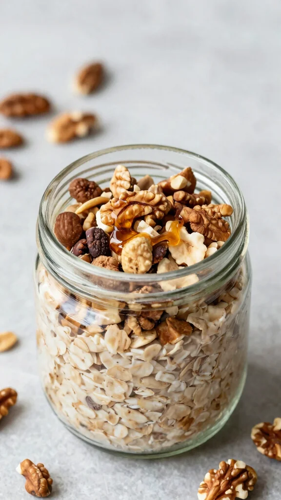 18 Cinnamon Roll Overnight Oats Recipes - Indulgent and Protein-Packed Breakfasts - 14. Nutty Cinnamon Roll Overnight Oats 1