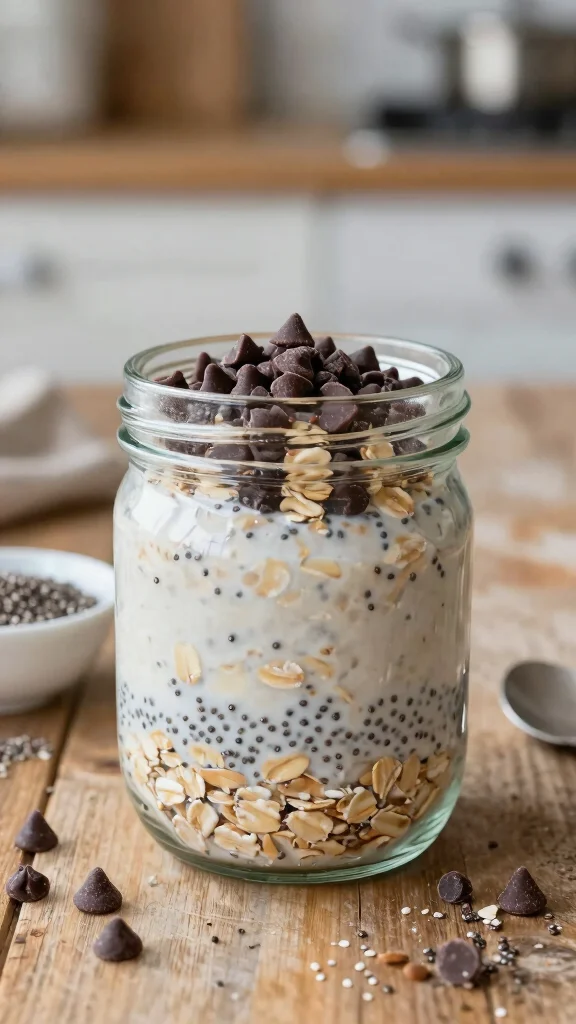 18 Cookie Dough Overnight Oats Recipes - Sweet and Healthy Breakfasts - 1. Classic Cookie Dough Overnight Oats 1