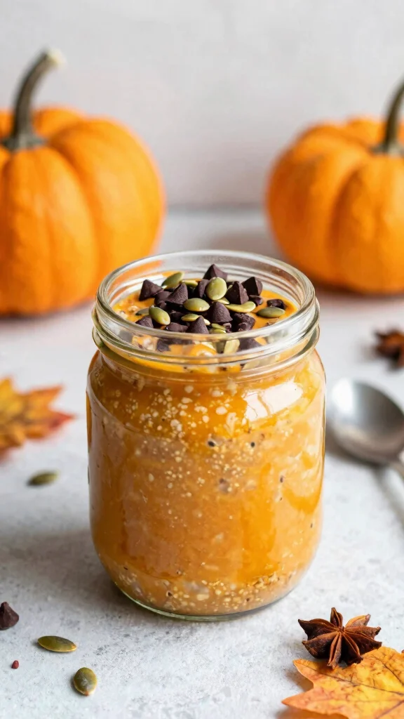 18 Cookie Dough Overnight Oats Recipes - Sweet and Healthy Breakfasts - 13. Pumpkin Spice Cookie Dough Oats 1